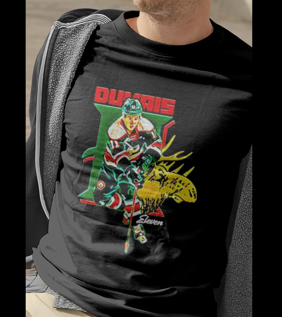 Dumais Eleven Halifax Mooseheads Hockey Player Image T-Shirt