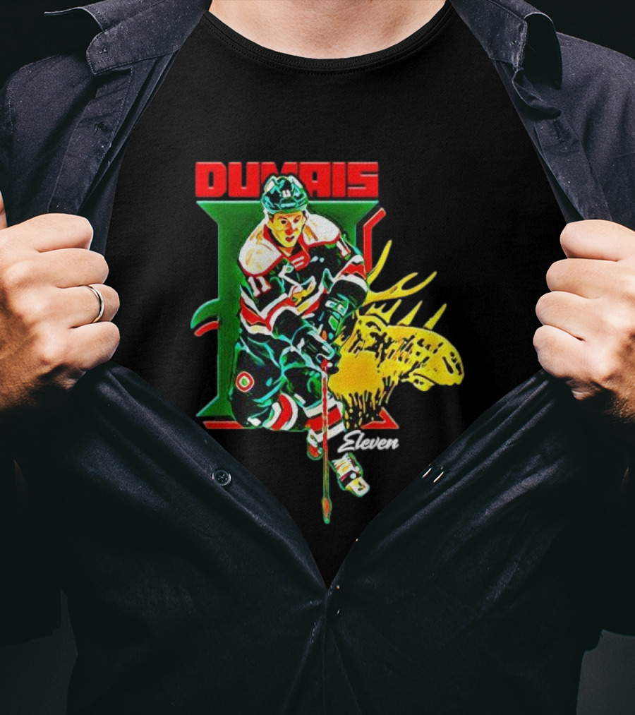 Dumais Eleven Halifax Mooseheads Hockey Player Image T-Shirt