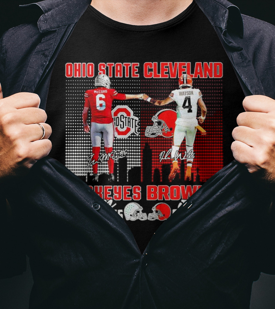 Ohio State Buckeyes Saturdays McCord Cleveland Browns Sundays Watson T-Shirt