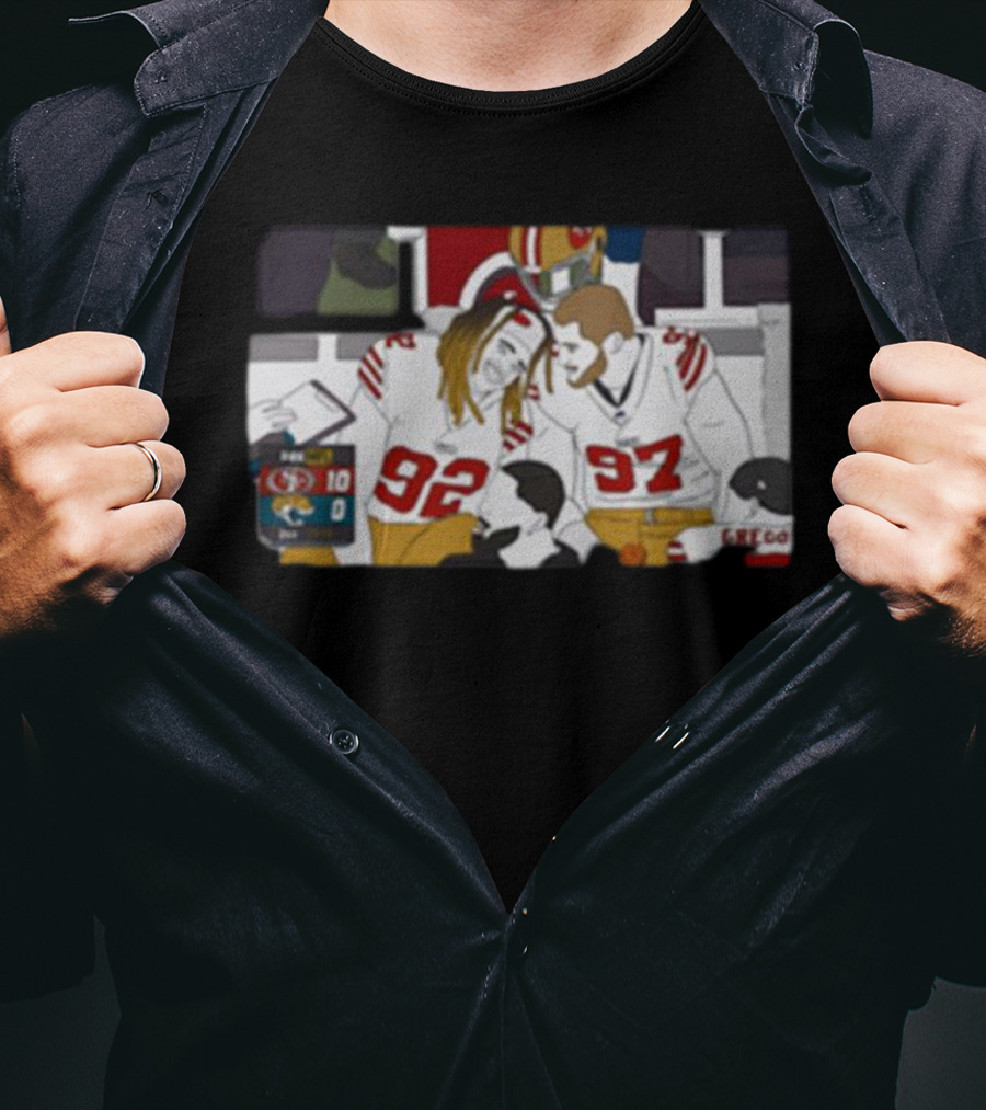 San Francisco 49ers Bromance Young And Bosa Football Friends T-Shirt