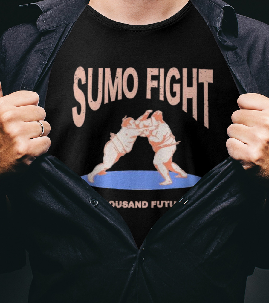 Sumo Fight A Thousand Futures Wrestling Match Iconic T-Shirt