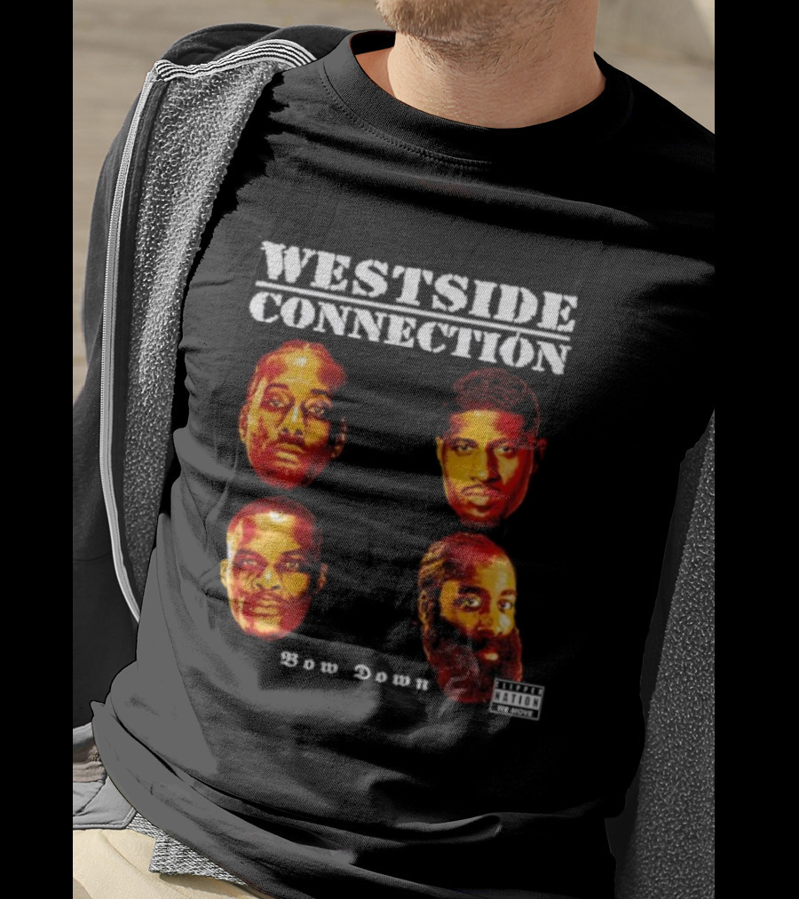 Westside Connection Bow Down Album Cover Featuring Faces T-Shirt