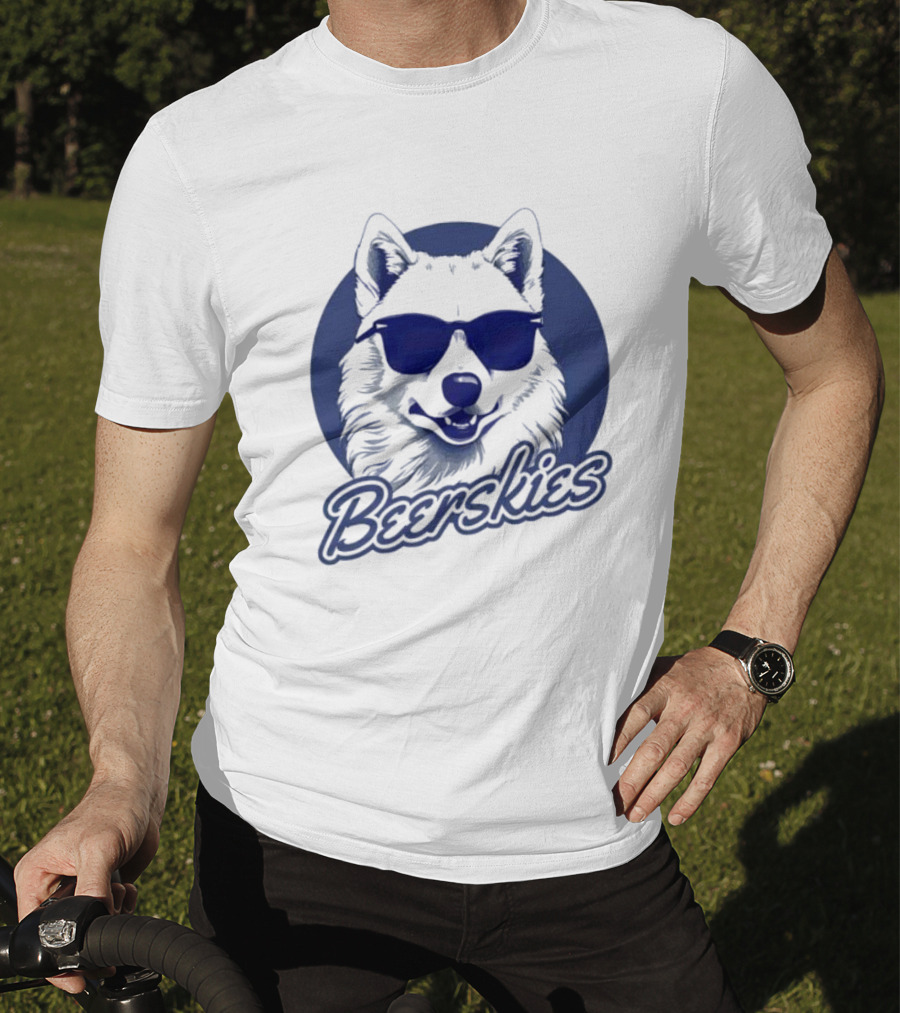 Beerskies Dog With Sunglasses T-Shirt