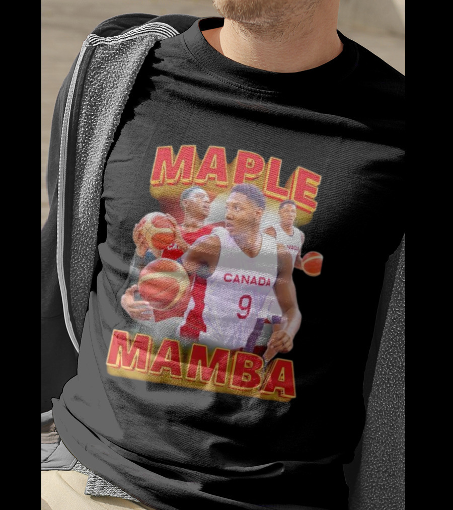 Maple Mamba Canada Basketball Player Number 9 T-Shirt