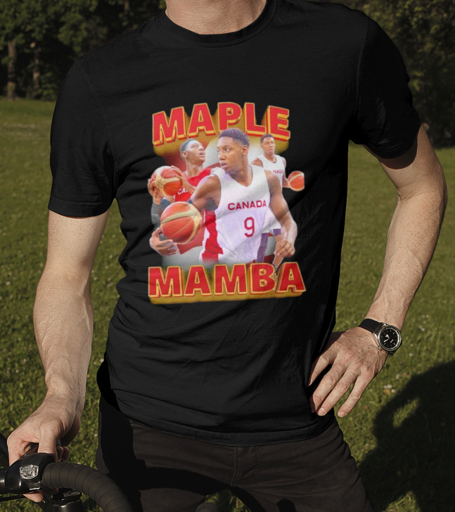 Maple Mamba Canada Basketball Player Number 9 T-Shirt