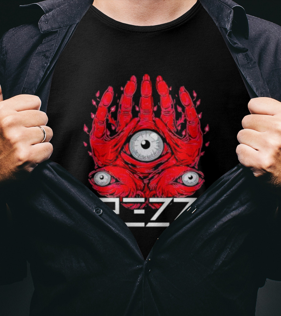 Rezz Men's Monster Inside With Red Hand And Eye T-Shirt