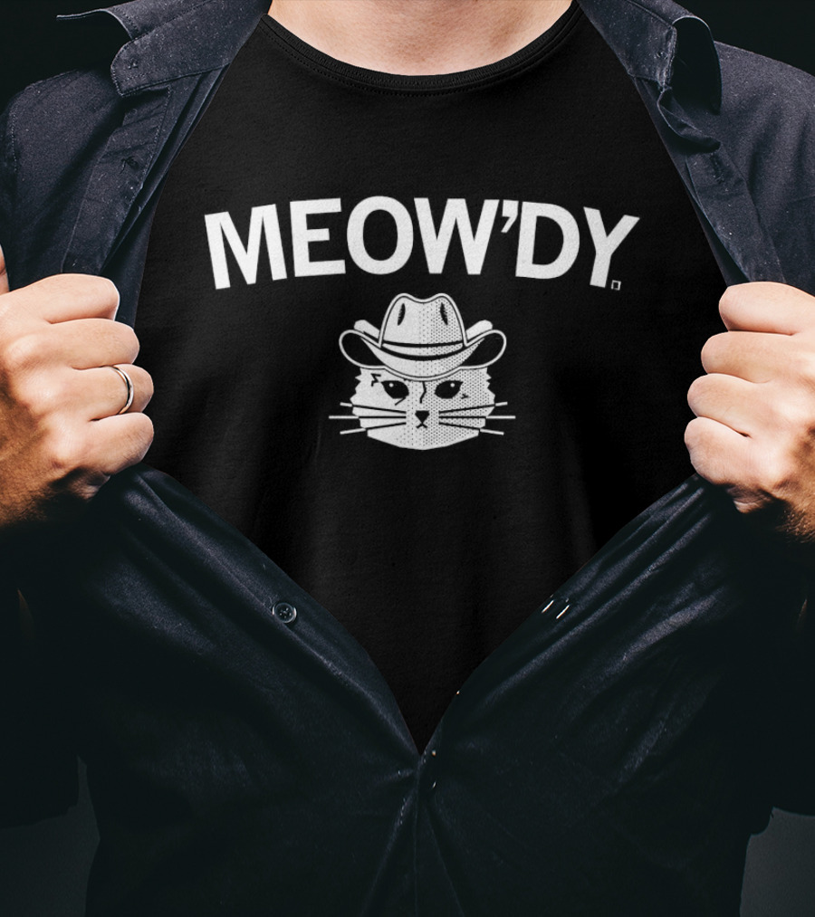 Meow'dy Cat Cowboy Hat T-Shirt