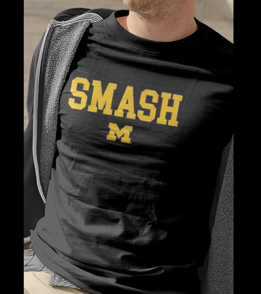 SMASH M Michigan Football T-Shirt