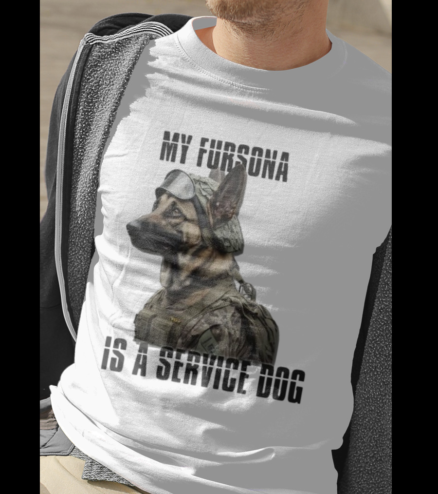 My Fursona Is A Service Dog In Tactical Gear T-Shirt