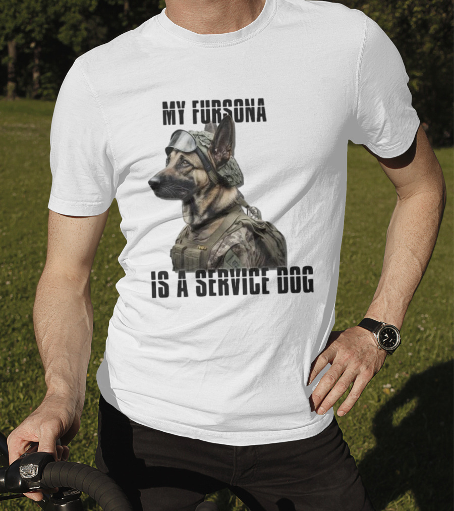 My Fursona Is A Service Dog In Tactical Gear T-Shirt