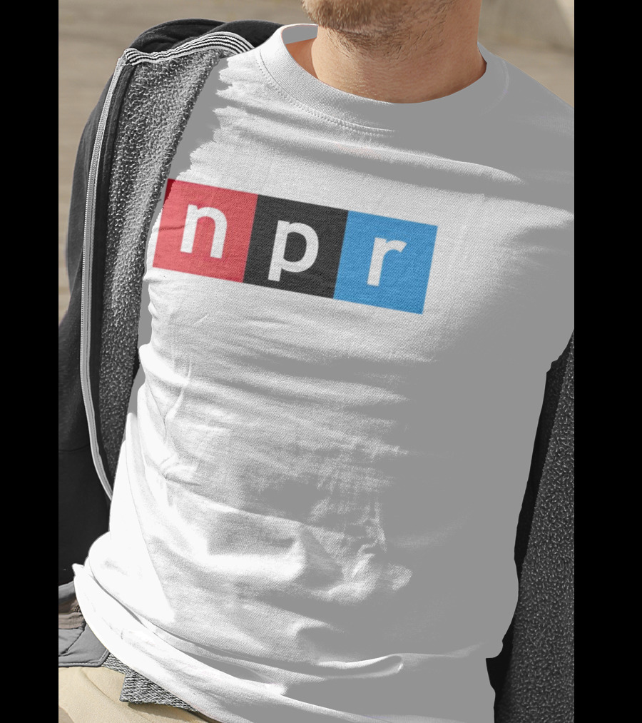 NPR Red Black Blue Iconic Logo Squares T-Shirt