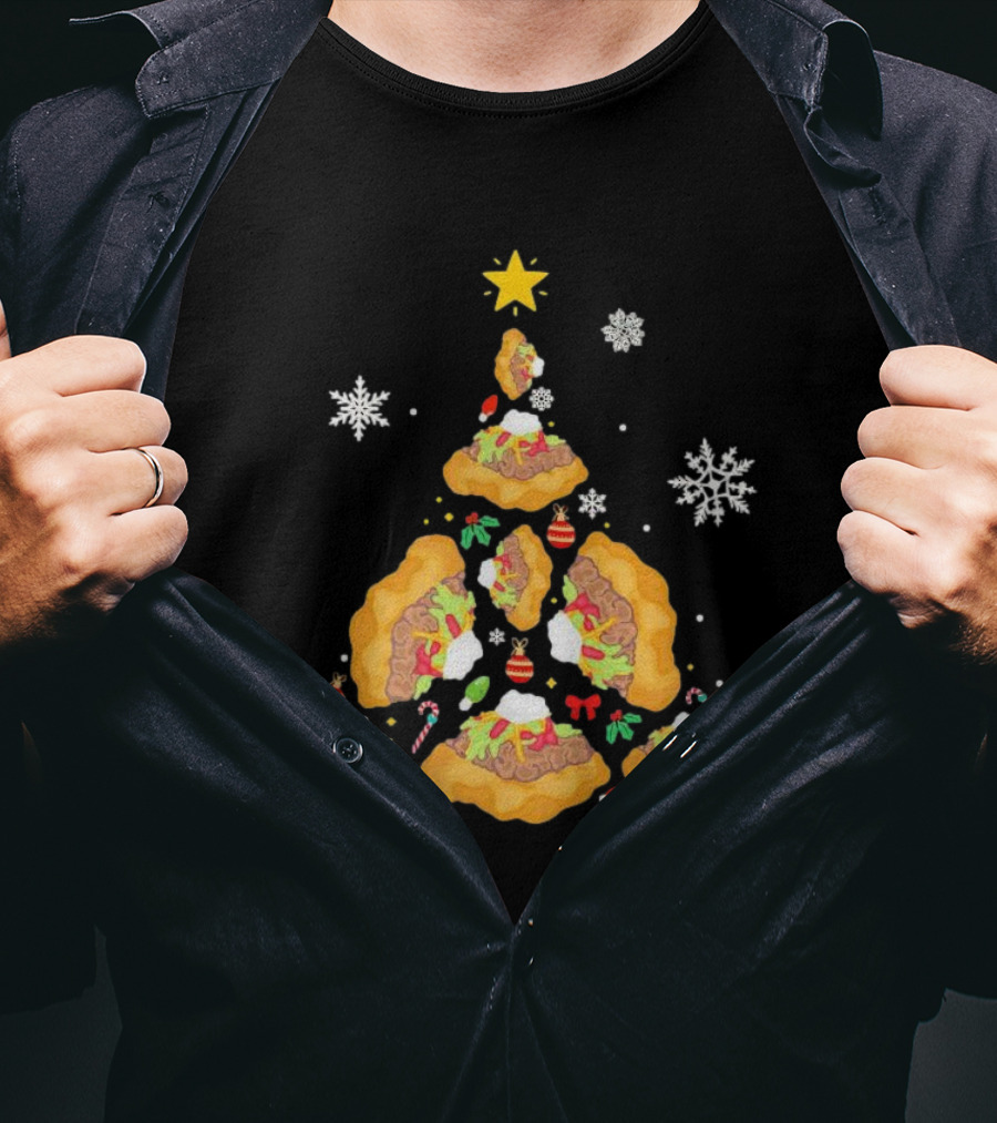 Oh Taco Christmas Tree Festive Holiday Taco Christmas Tree T-Shirt