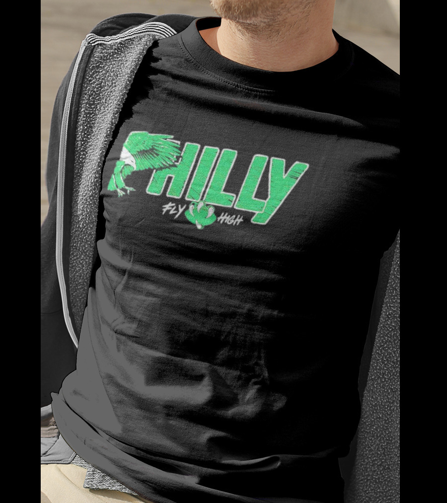 Philadelphia Eagles Philly Fly High Football T-Shirt
