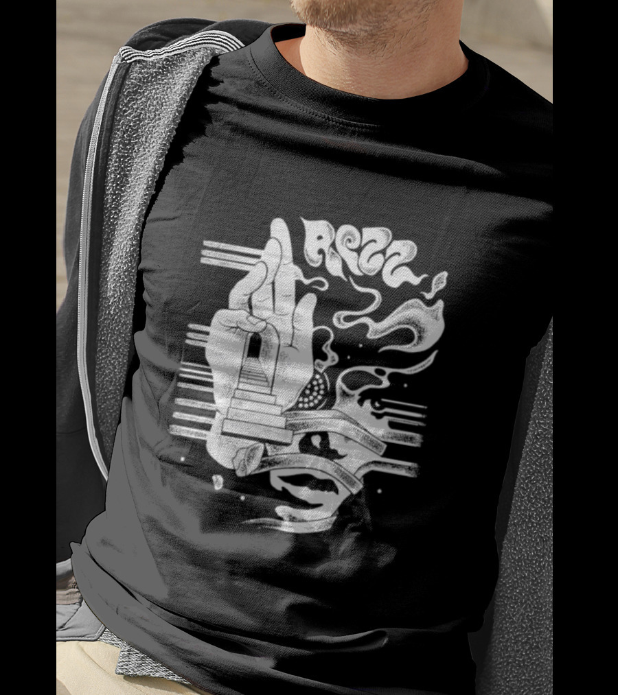 Rezz Perception Hand Staircase And Psychedelic Elements T-Shirt