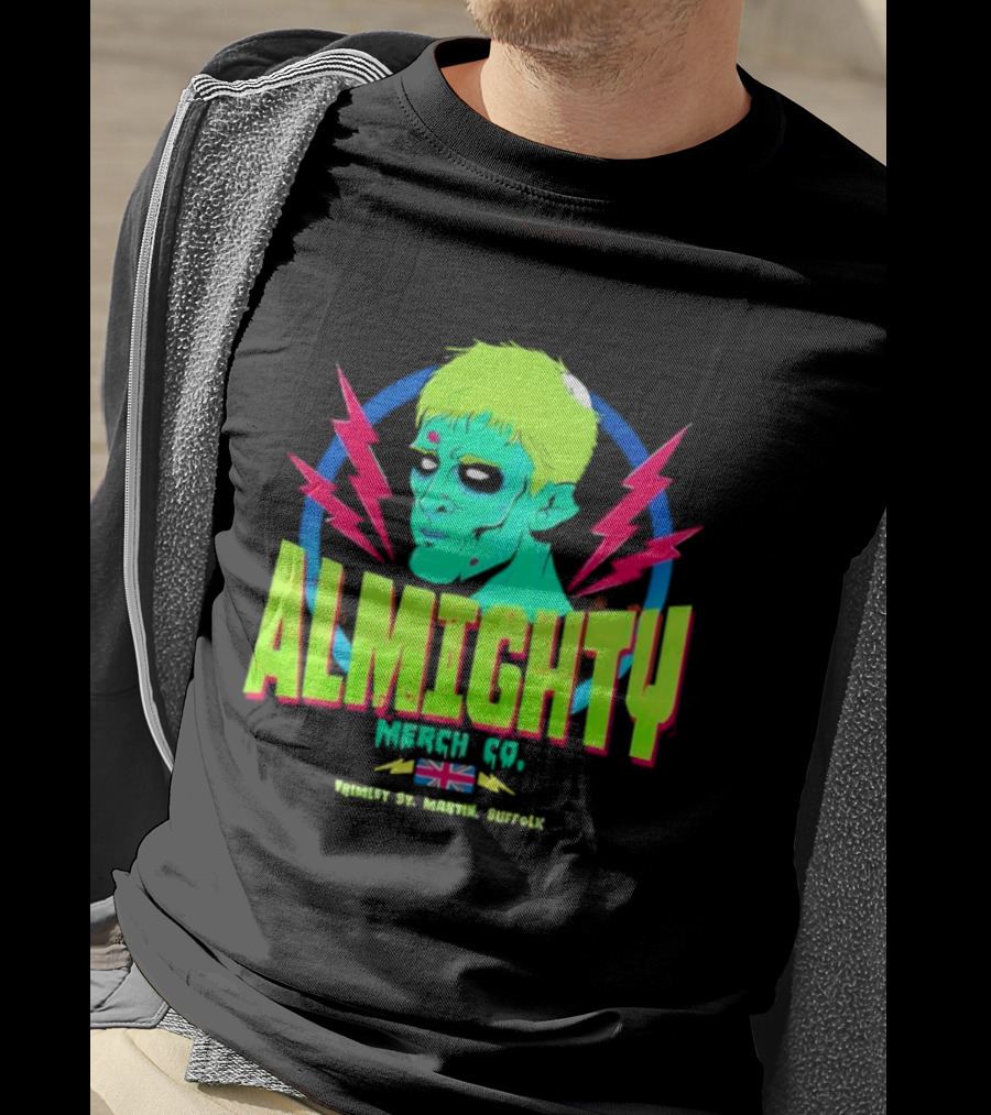 Almighty Merch Co. Frankenstein Illustration Trimley St. Martin Suffolk T-Shirt