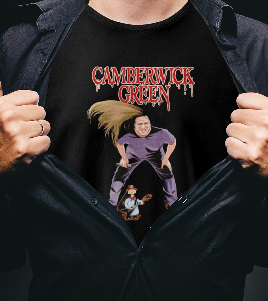 Camberwick Green Heavy Metal Vibe With Animated Figure T-Shirt