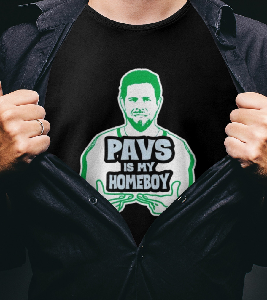 Dallas Stars Pavs Is My Homeboy Green And White T-Shirt
