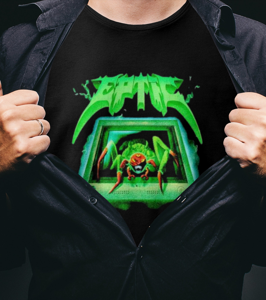 Eptic Interweb Vintage Spider On Screen T-Shirt