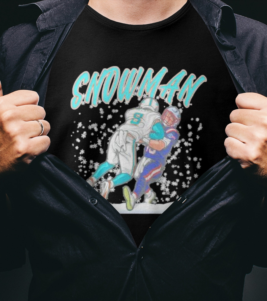 SNOWMAN Jevon Holland Tackle Football Action Scene T-Shirt