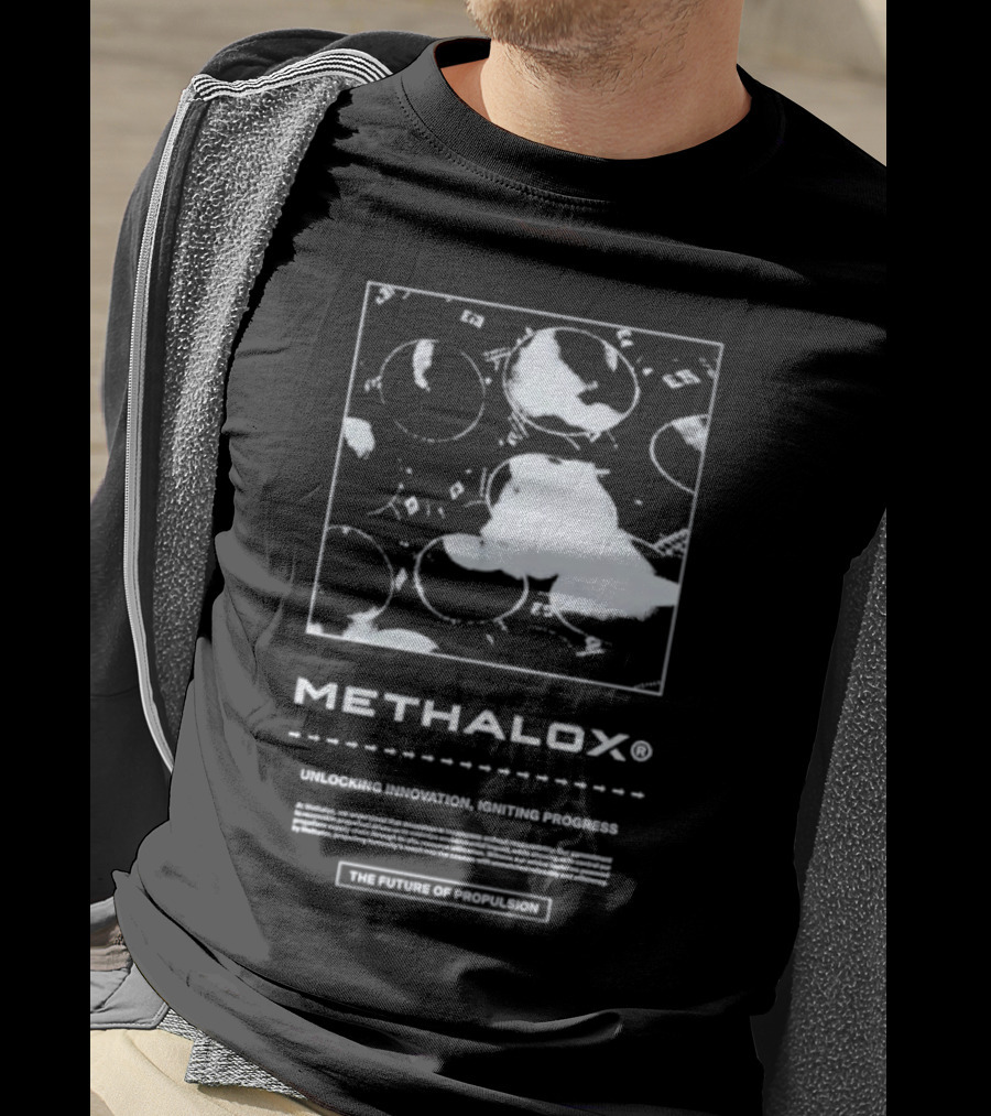Methalox The Future Of Propulsion Unlocking Innovation, Igniting Progress T-Shirt