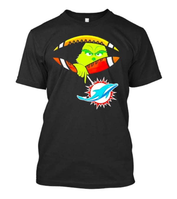 Miami Dolphins Grinch Football Fan Zipper T-Shirt