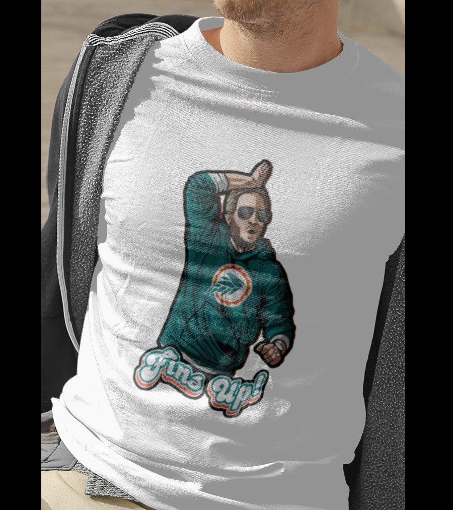 Mike McDaniel Fins Up Miami Dolphins Coach Motivation T-Shirt