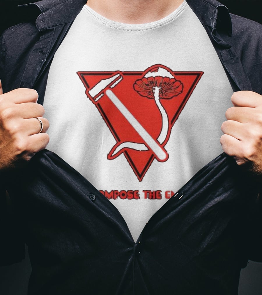 Decompose The Empire Mushroom Hammer Triangle T-Shirt