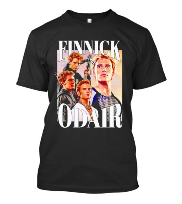 Finnick Odair Character Collage With Weaponry Elements T-Shirt