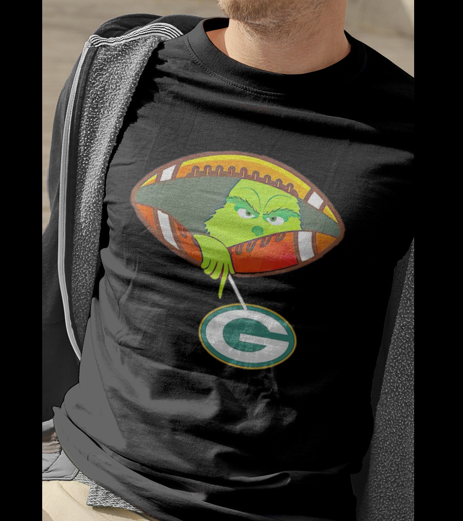 Grinch Ew Football Green Bay Packers Mockery T-Shirt