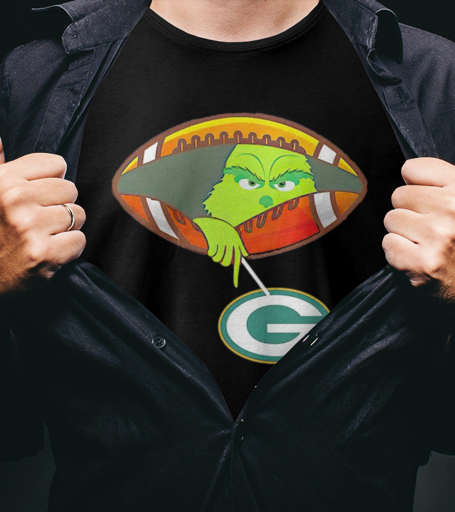 Grinch Ew Football Green Bay Packers Mockery T-Shirt