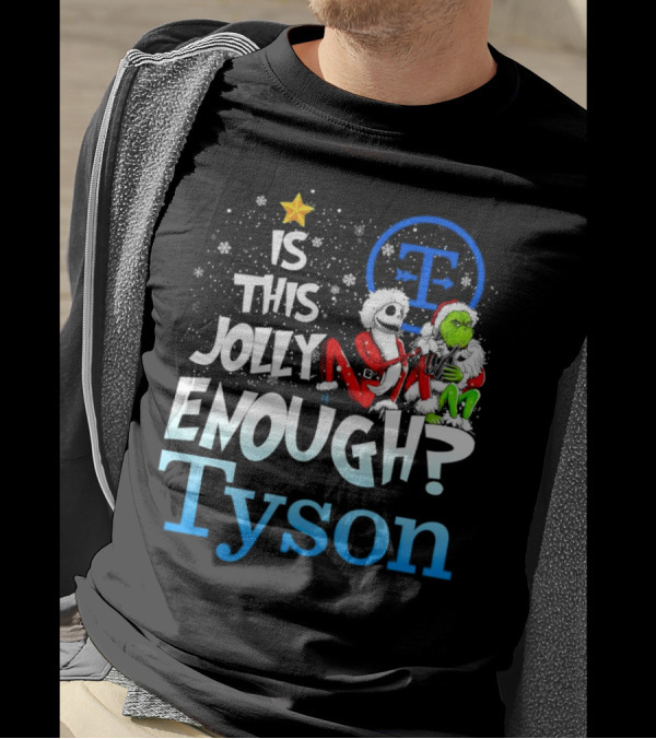 Jack Skellington And Grinch Is This Jolly Enough Tyson T-Shirt