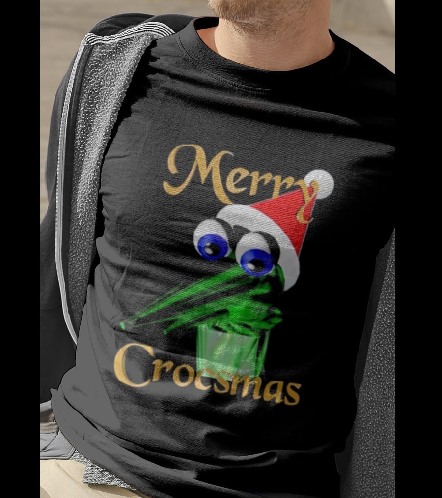 Merry Crocsmash Kekcroc Christmas Santa Hat T-Shirt