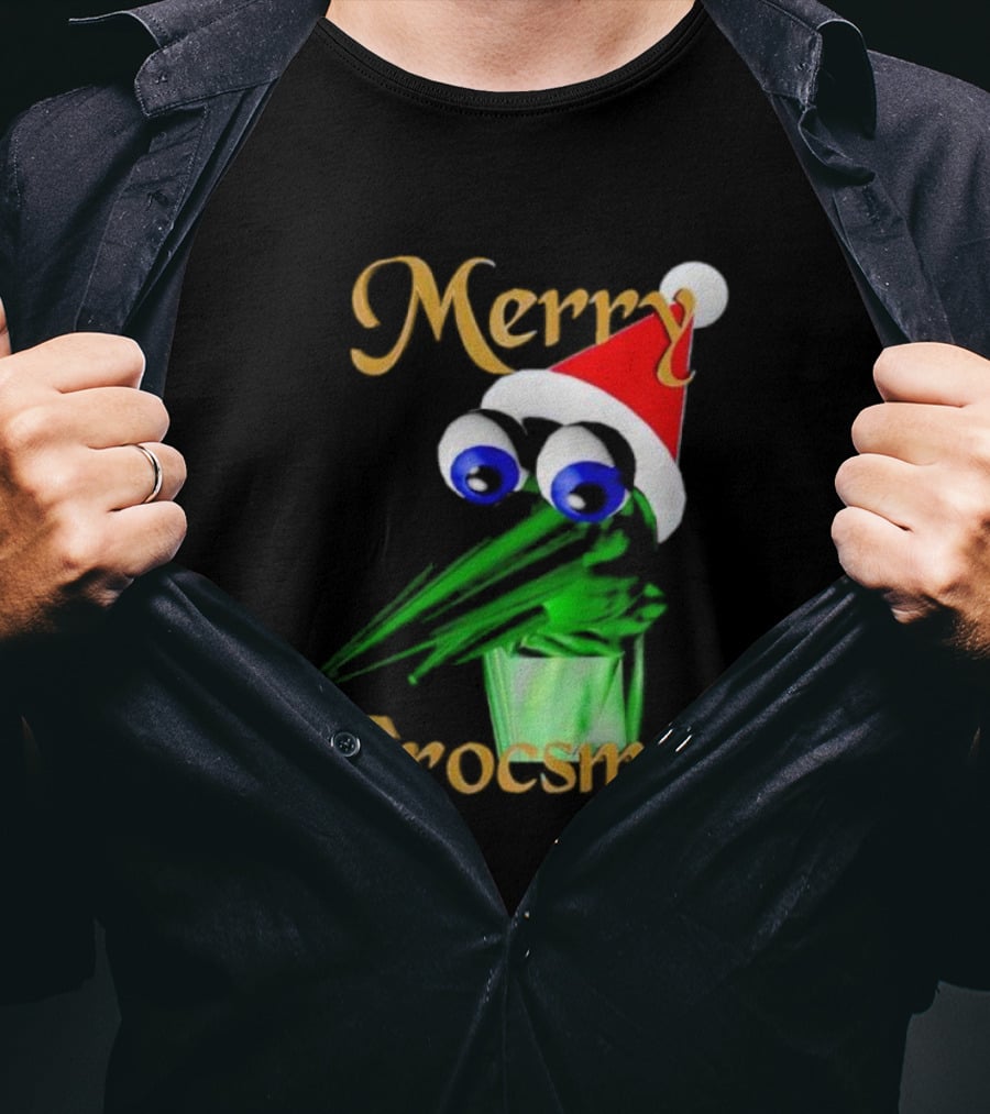 Merry Crocsmash Kekcroc Christmas Santa Hat T-Shirt
