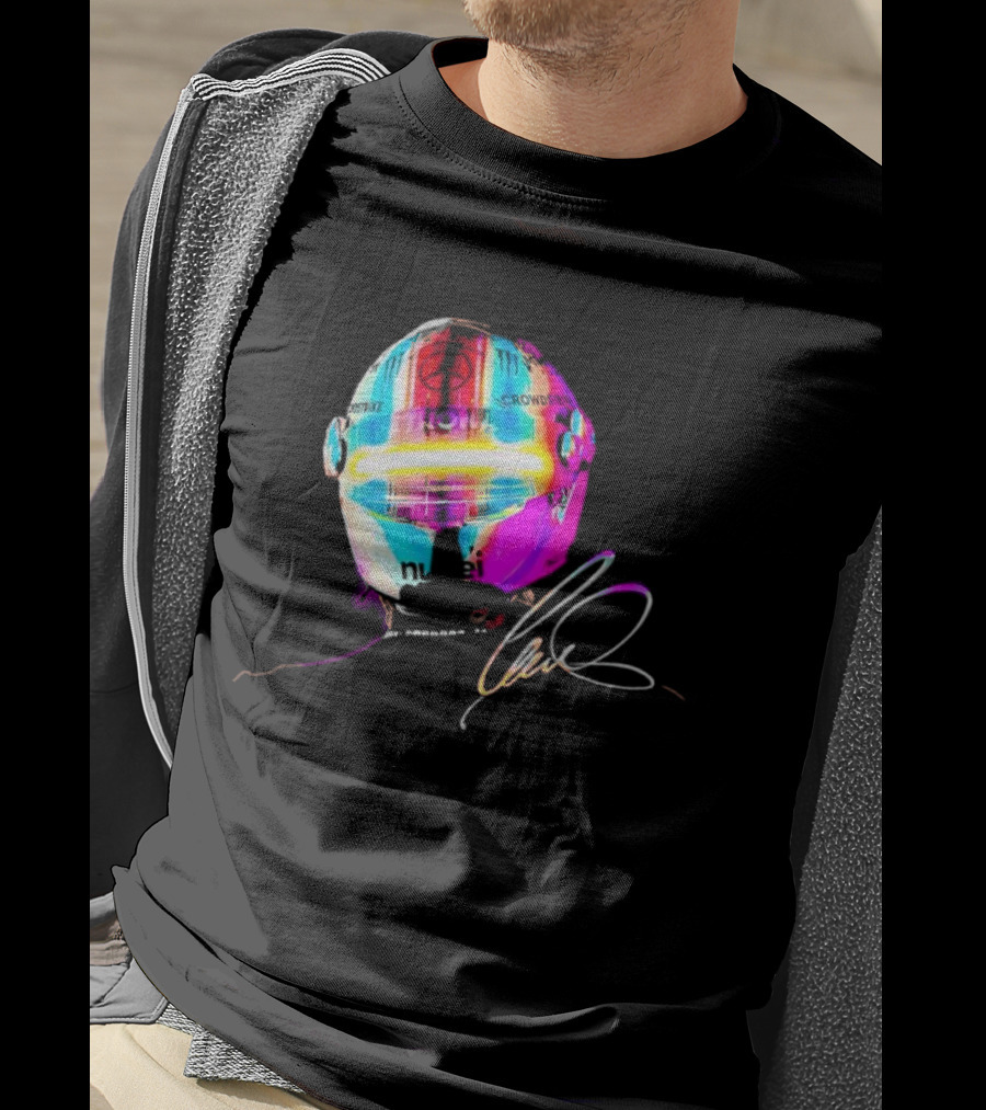 Lewis Hamilton Rainbow Signature Helmet T-Shirt