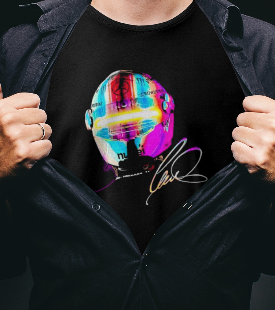 Lewis Hamilton Rainbow Signature Helmet T-Shirt
