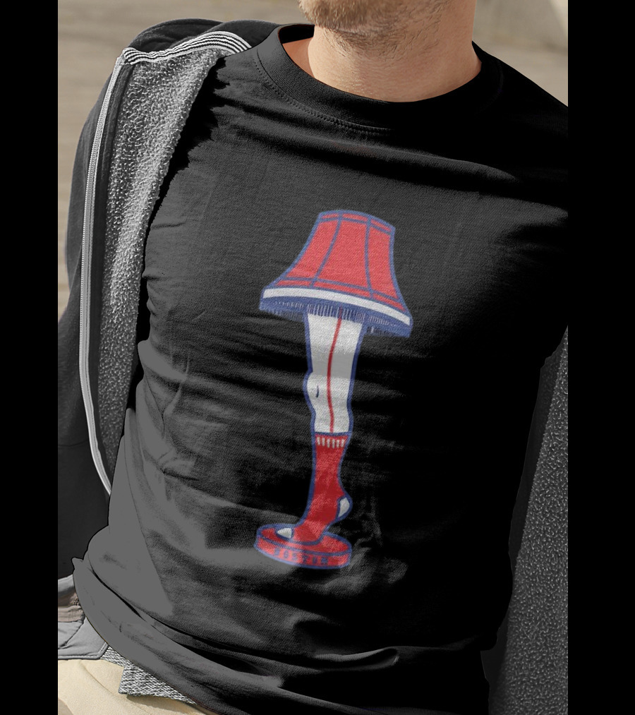 Boston Red Sox Leg Lamp Holiday T-Shirt