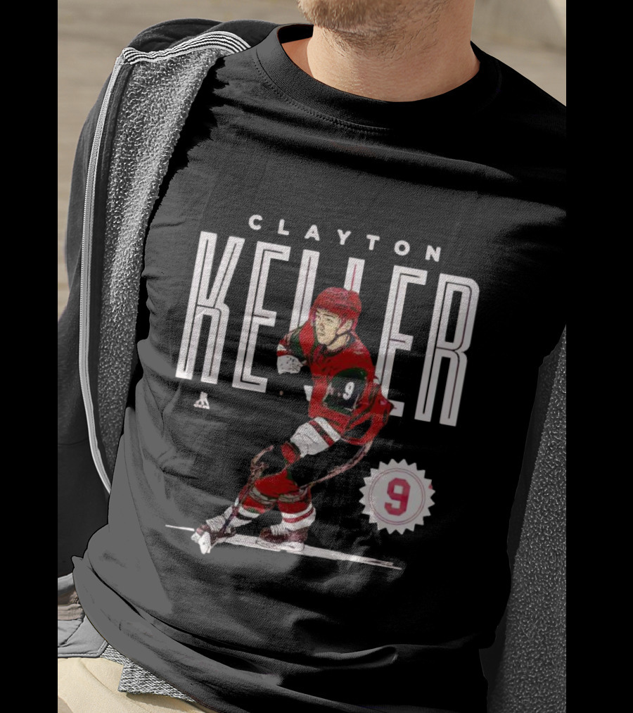 CLAYTON KELLER ARIZONA NUMBER 9 HOCKEY PLAYER T-Shirt