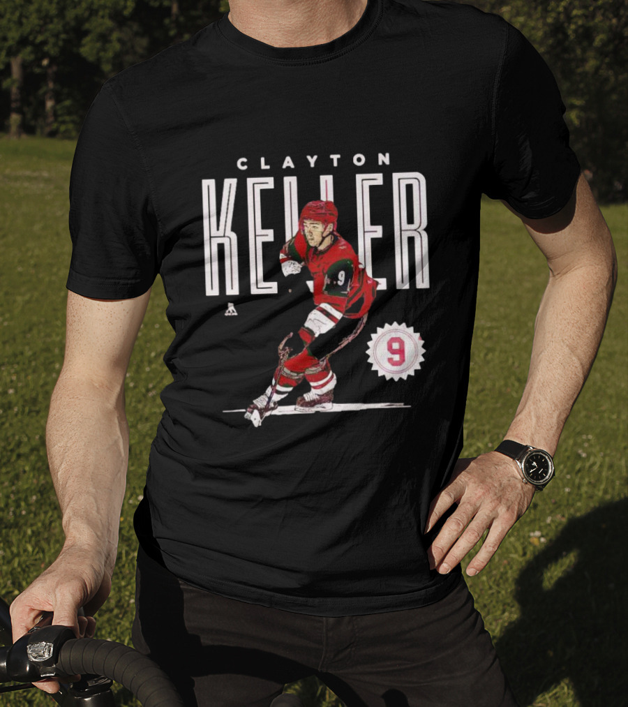 CLAYTON KELLER ARIZONA NUMBER 9 HOCKEY PLAYER T-Shirt