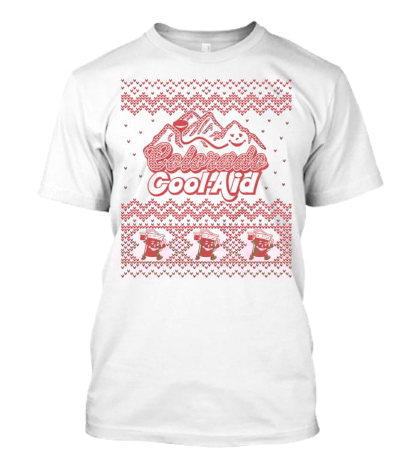 Colorado Cool-Aid Festive Sweater Design With Mountains And Smiling Pitcher T-Shirt