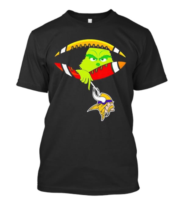 Grinch Stealing Minnesota Vikings Football T-Shirt