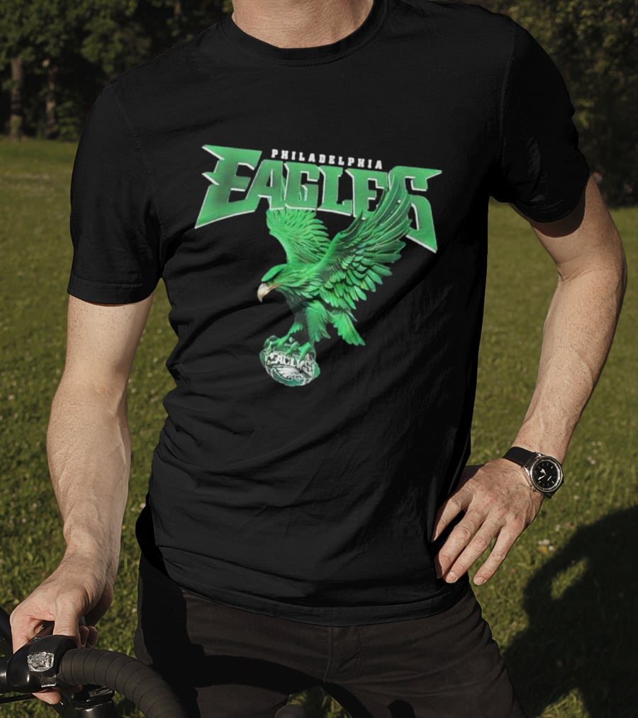 Philadelphia Eagles Green Soaring Eagle T-Shirt