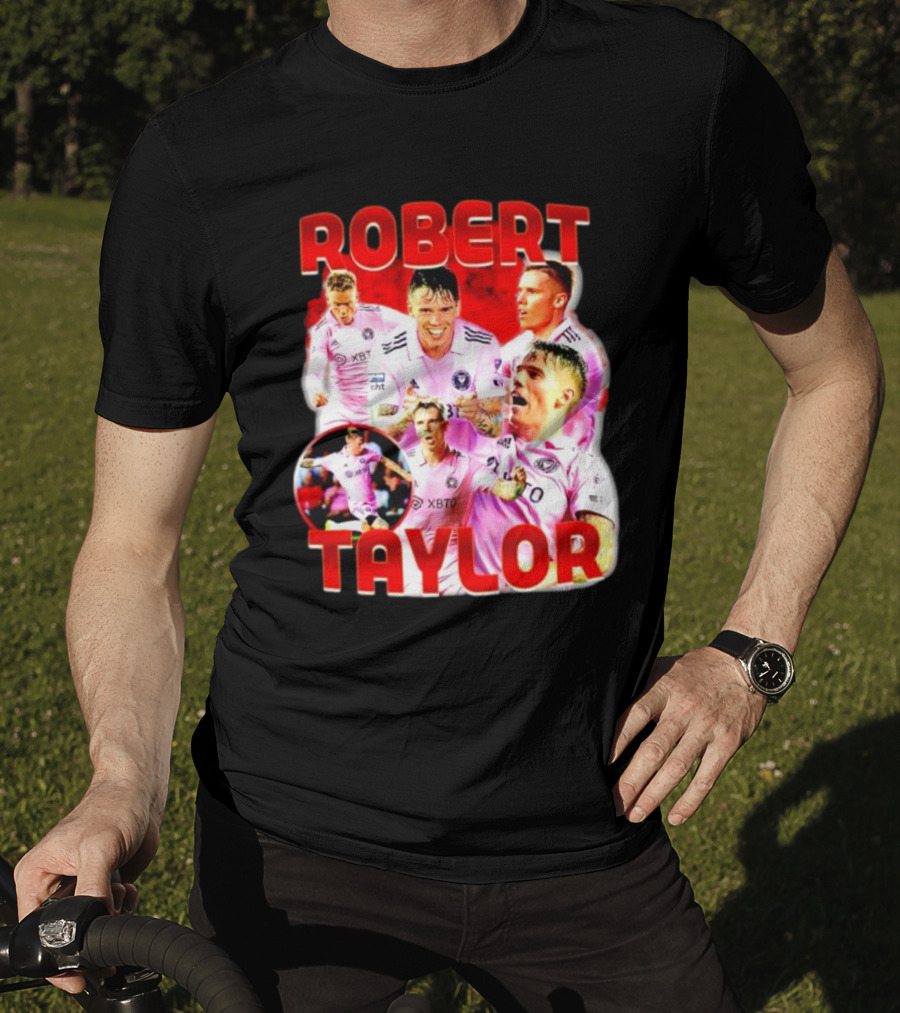 Robert Taylor Inter Miami CF Bootleg Style Collage T-Shirt