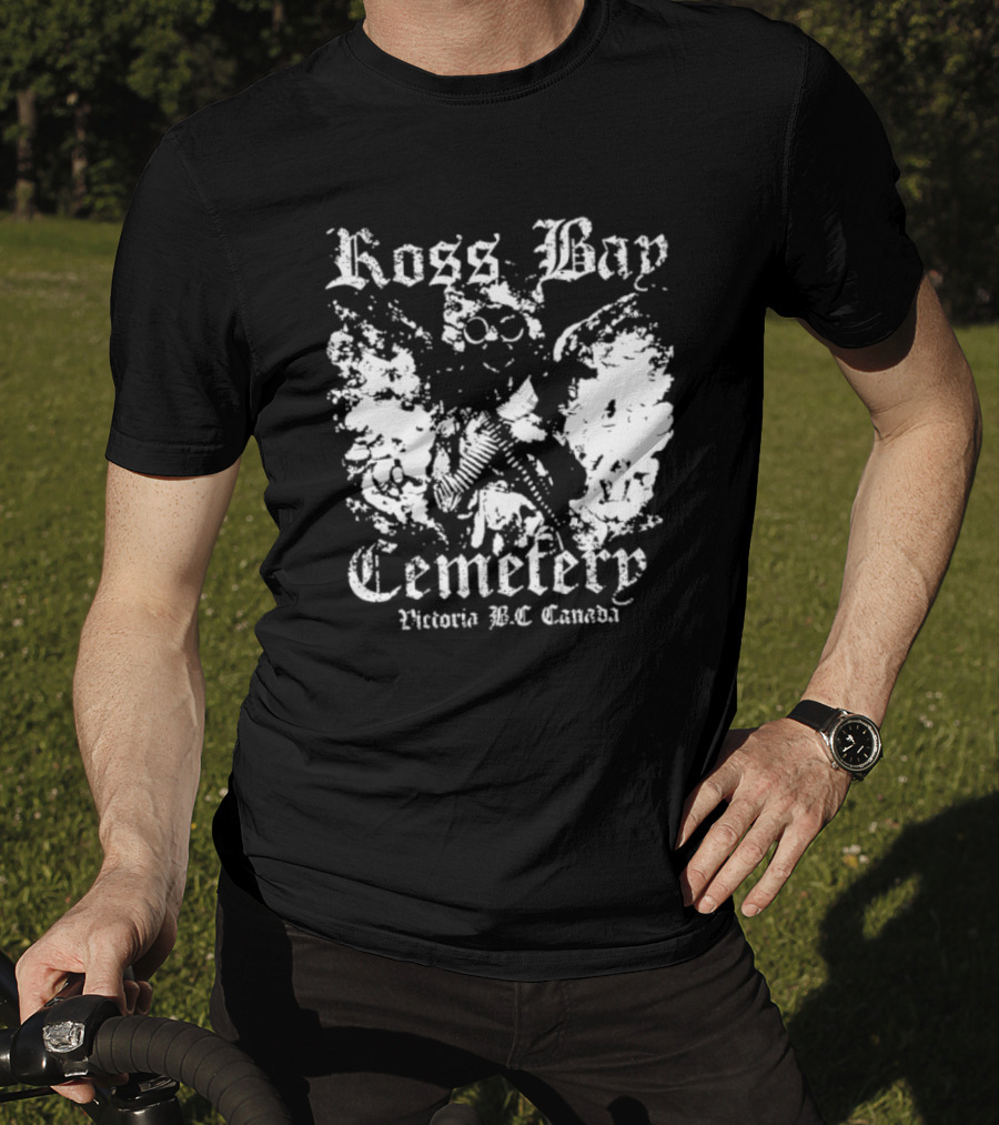 Ross Bay Cemetery Victoria BC Canada Vintage Gothic Skull T-Shirt