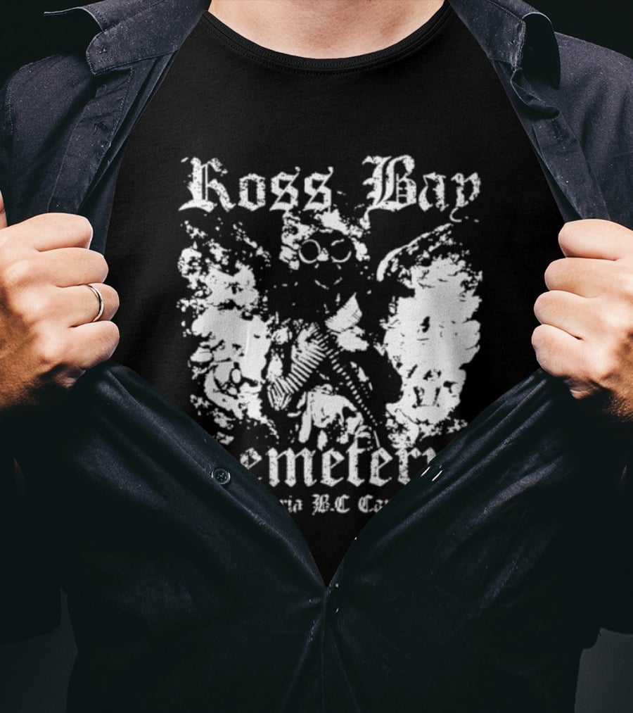 Ross Bay Cemetery Victoria BC Canada Vintage Gothic Skull T-Shirt