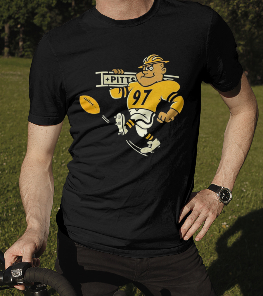 Steely McBeam Pittsburgh Steelers 97 PITT Caricature T-Shirt