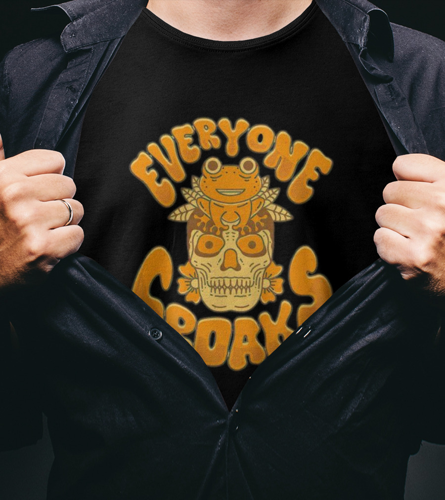 Everyone Croaks Sugar Skull Frog T-Shirt