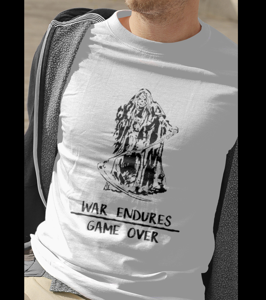 War Endures Game Over Grim Reaper T-Shirt