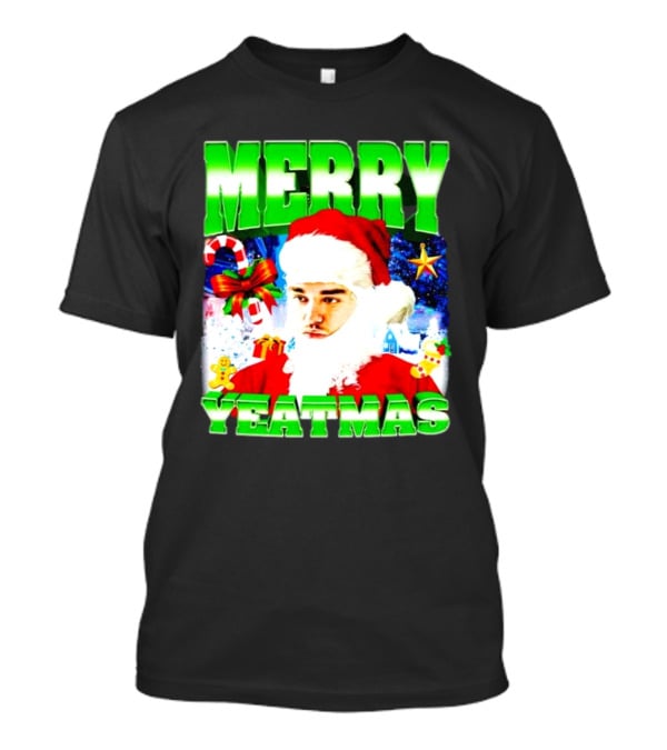 Merry Yeatmas Yeat Rapper Christmas Santa Claus Holiday T-Shirt