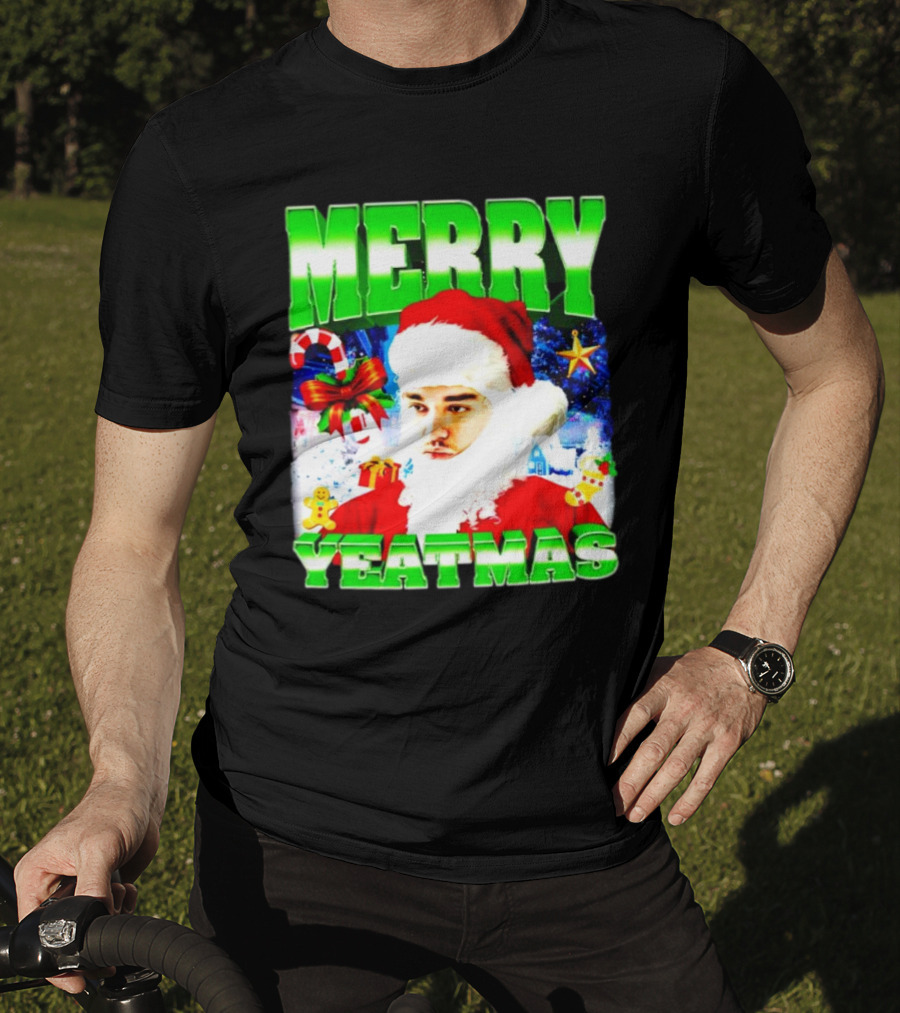 Merry Yeatmas Yeat Rapper Christmas Santa Claus Holiday T-Shirt