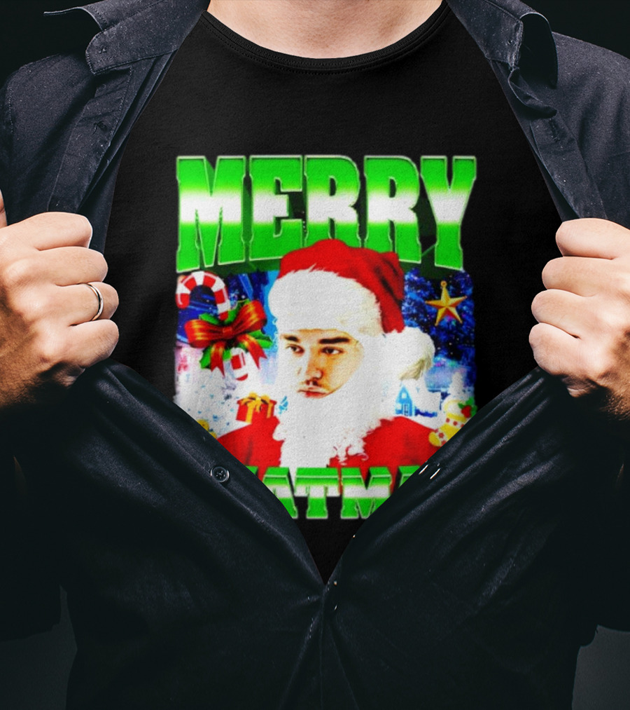 Merry Yeatmas Yeat Rapper Christmas Santa Claus Holiday T-Shirt